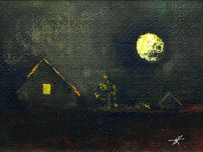 The darkness of the night